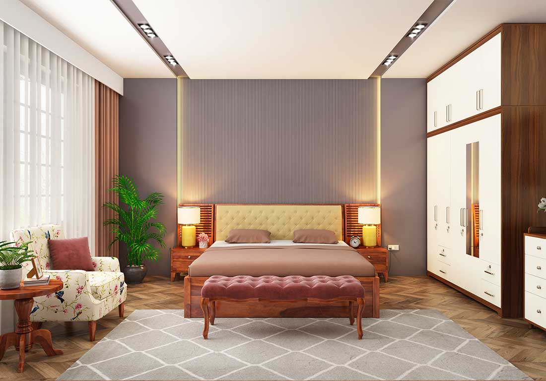 3D Bedroom Layout
